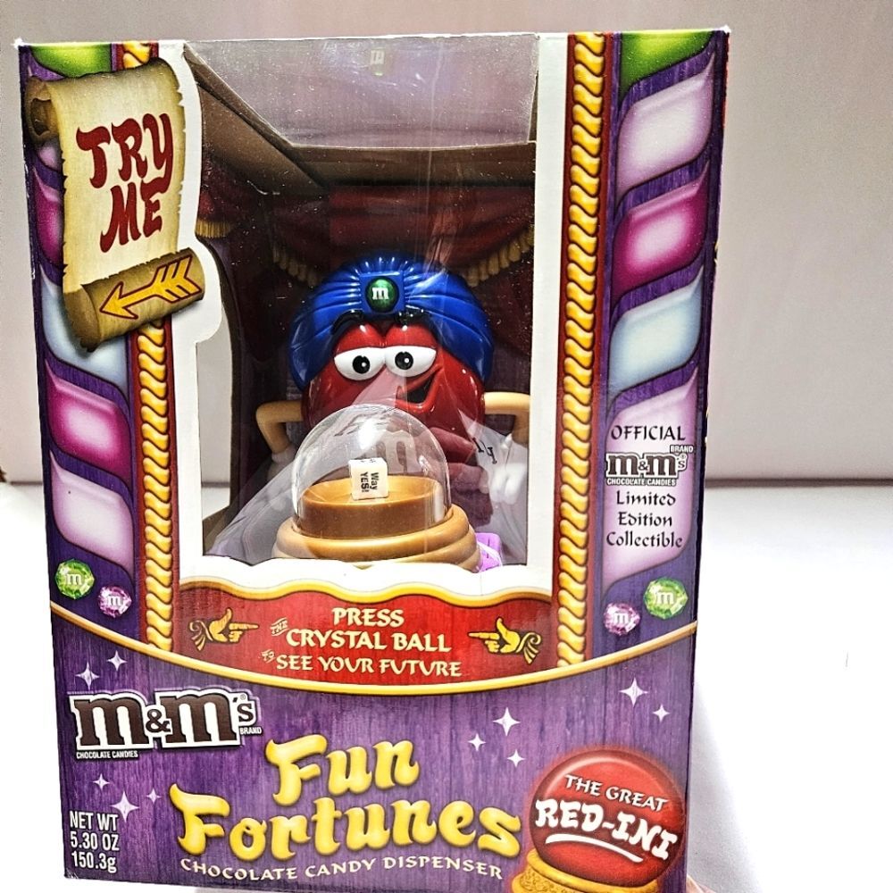 M&M's Fun Fortunes The Great Red-ini Candy Dispenser